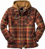 Image result for Fleece Shirt Jacket Men