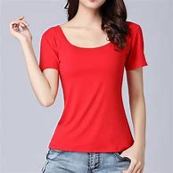 Image result for Women Red T-Shirt