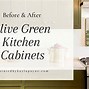 Image result for Olive Green Kitchen Paint