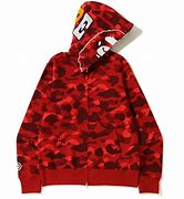 Image result for Red BAPE Hoodie