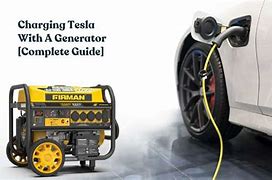 Image result for Charging Tesla with Generator