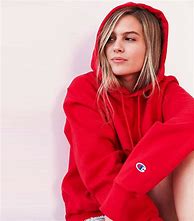 Image result for Red Hoodie Women Outfit
