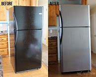 Image result for Black Stainless Steel Refrigerator Paint