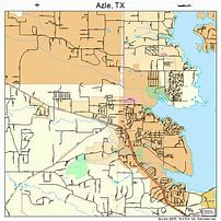 Image result for Azle TX Map