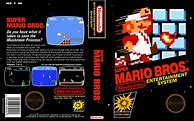 Image result for Super Mario Bros NES Box Art