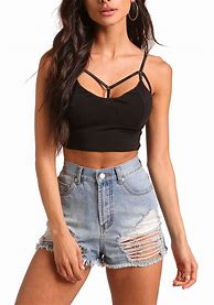 Image result for Cute Black Crop Tops