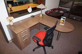Image result for L-shaped Desk with Adjustable Lift