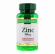 Image result for Nature's Bounty Zinc - 50 Mg - 100 Caplets