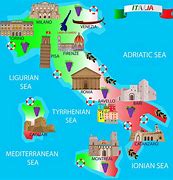 Image result for Italy Sightseeing Map