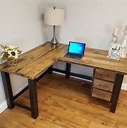 Image result for Small Wood Desk with Drawers