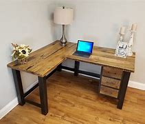 Image result for Rustic Wood Office Desk