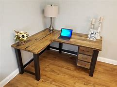 Image result for Home Office Glass and Wood Desk