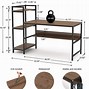 Image result for Wooden Desk with Shelves