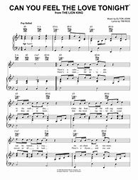 Image result for Can You Feel the Love Tonight Violin Sheet Music