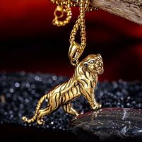 Image result for Tiger Gold Pendant