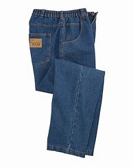 Image result for Haband Mens Casual Joe Stretch Waist Jeans, Medium Blue, Size 32 L (31-32)