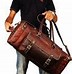 Image result for Leather Duffle Bag