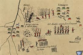 Image result for Battle of Concord Map