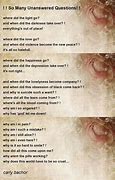 Image result for Unanswerable Question Poem Examples About the Sky