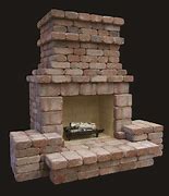 Image result for Stone Outdoor Fireplace Kits