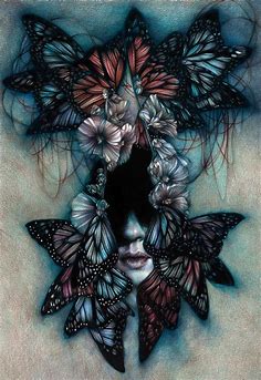 Artist: Marco Mazzoni “In My Younger Days” Colored Pencils on Paper, 65 ...