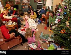 Image result for Big Family Opening Christmas Presents
