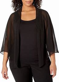 Image result for Plus Size Chiffon Shrugs