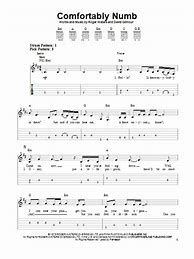 Image result for Guitar Tab for Comfortably Numb