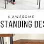 Image result for Adjustable Desk for Standing or Sitting