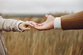 Image result for lovers hand in hnd in a seculded field