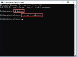 Image result for Creating Files On Windows 10 Command-Prompt