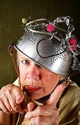 Image result for Person Wearing a Tin Foil Hat