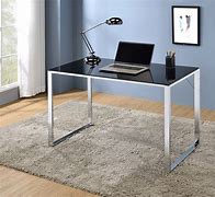 Image result for Wood Desk with Tempered Glass Top
