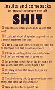Image result for Insults and Comebacks