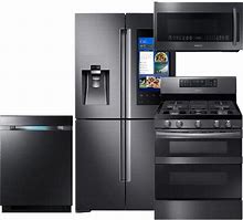 Image result for Black Kitchen Appliance Package Deals