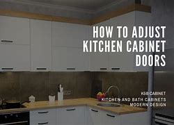 Image result for How to Align Kitchen Cabinet Doors