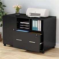 Image result for office desk with file cabinet