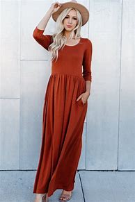 Image result for Women's Printed Maxi Dress - Rust Multi, Size 4 By Venus