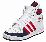 Image result for Adidas Mid White Red Blue