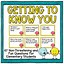 Image result for Getting to Know You Cards