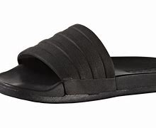 Image result for Adidas Comfort Slides Black and Gold