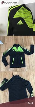 Image result for Adidas Green and Silver ClimaLite Zip Jacket