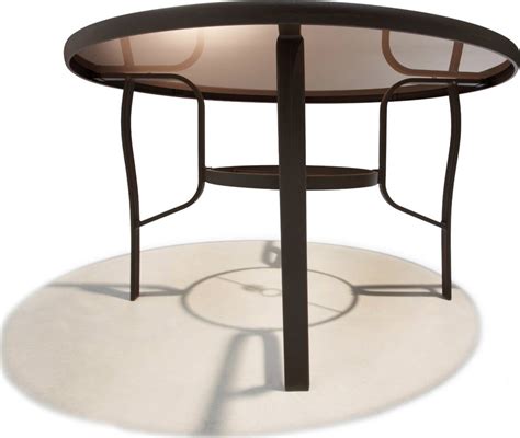 Strathwood Rawley 48 Inch Round Dining Table   Patio Table