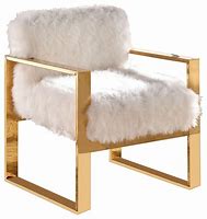 Image result for White Fur Chair