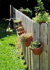 Image result for Planters for Metal Fence