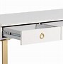 Image result for Small Writing Desk Brushed Gold
