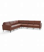 Image result for Modern Faux Leather Sectional Sofa Upholstered L-Shaped Corner Sofa Orange Sofa