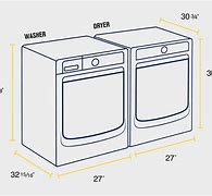 Image result for Washer Dryer Dimensions Rear Clearance