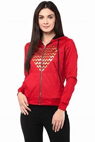 Image result for Red Hooded Sweatshirt Women