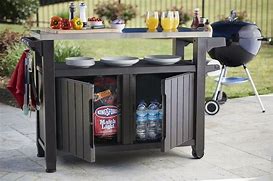 Image result for Patio Cabinets for BBQ Storage